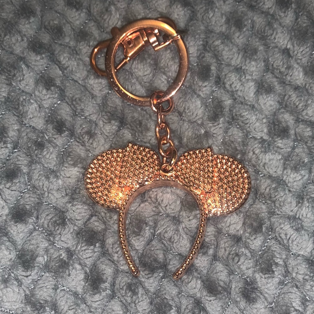 Disney Rose Gold Ears Keychain